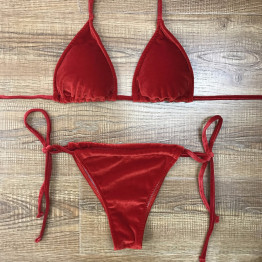 NEW Velvet Bikini Set