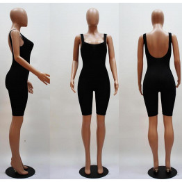 Sexy Sleeveless 1Pc Shorts Bodysuit (Sizes S-XL)