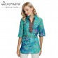  Embroidered Floral Chiffon Half Sleeve Tunic Blouse  (Sizes Up To Plus 5XL)