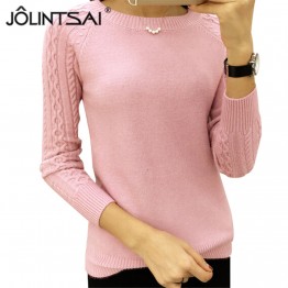 O-Neck Long Sleeve Knitted Sweater