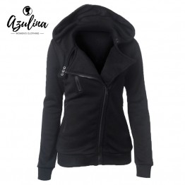 AZULINA Long Sleeve Zipper & Hooded Jacket