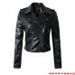 Brand Motorcycle PU Leather Zipper Outerwear Jacket