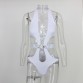 DRESSMECB Patchwork Hollowed Out Sexy Bodysuit (Sizes S - L)