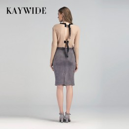 Kaywide Suede Mini Skirt (Sizes S - XL)